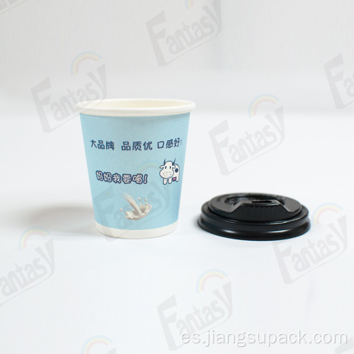 Taza de papel desechable de 12 oz de café de pared individual